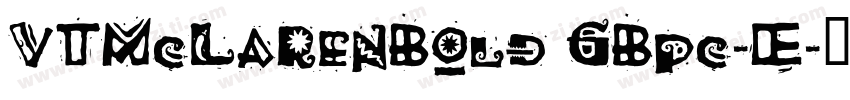 VTMcLarenBold GBpc-E字体转换